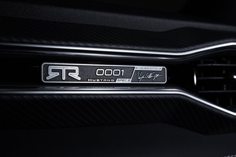 2025 Ford Mustang RTR Spec 2 number plate