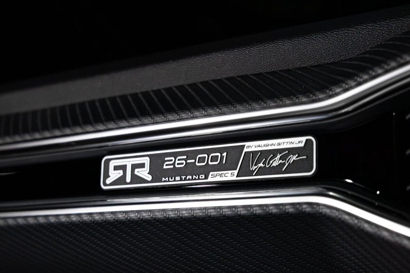 2026 Ford Mustang RTR Spec 5 number plate