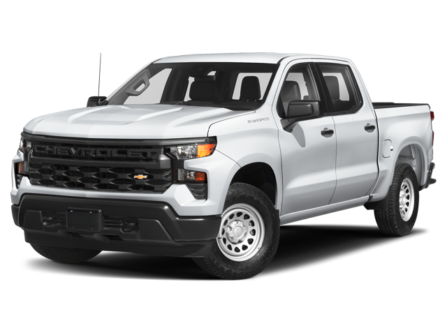 model photo of a white Chevy Silverado