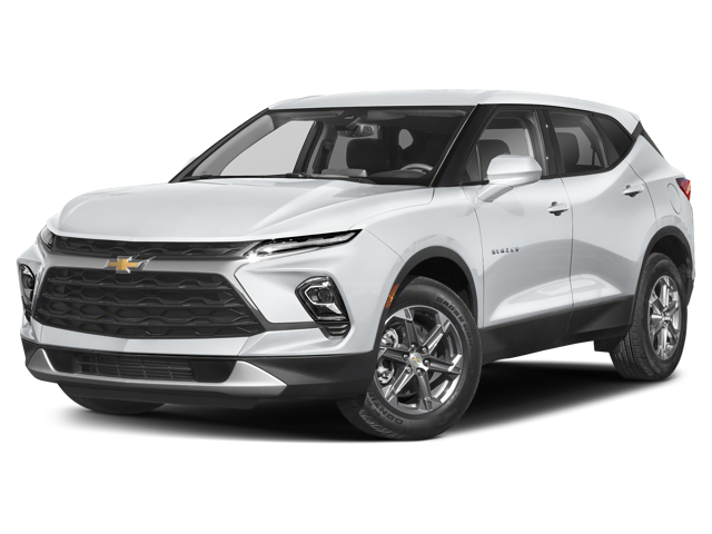 model photo of a white Chevy Blazer