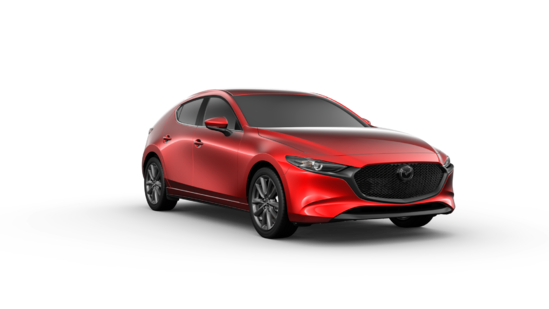 model photo of a red Mazda SUV