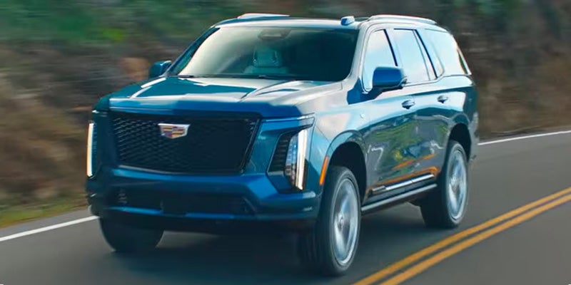 2025 Cadillac Escalade driving on road