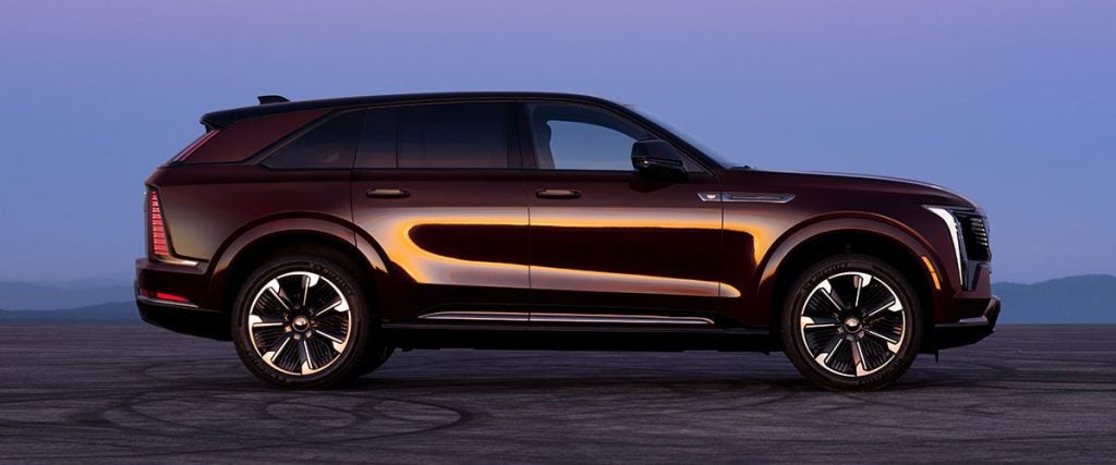 side view of a 2025 Cadillac Escalade IQ