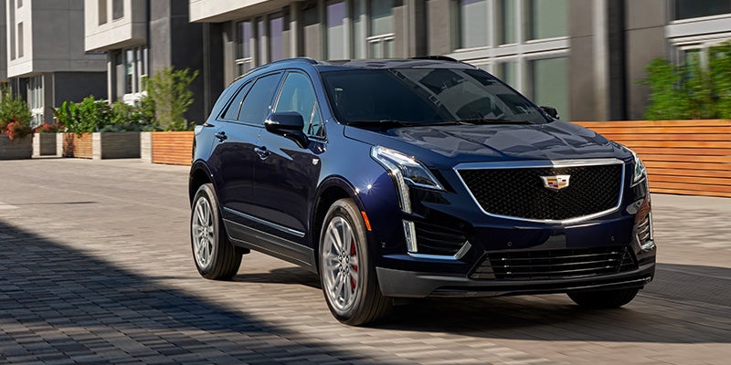 new 2023 Cadillac XT5 in blue