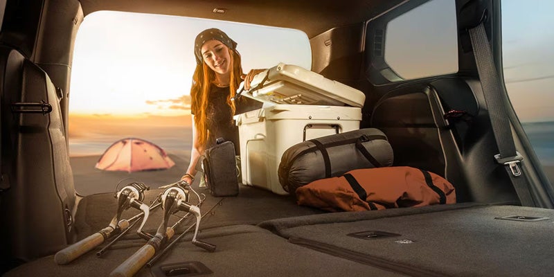 A girl and her jeep