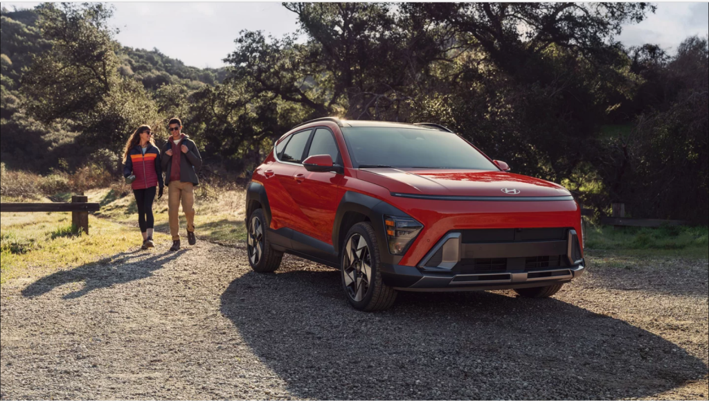 Red Hyundai Kona