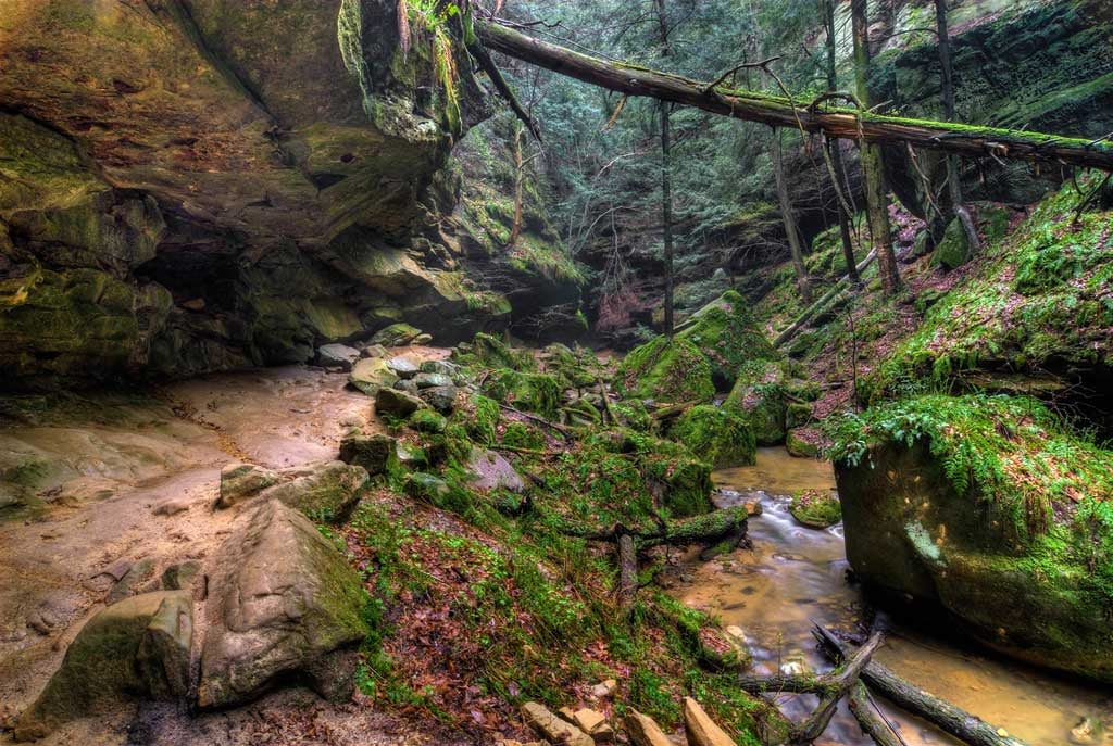 A photo of Paint Creek State Park.