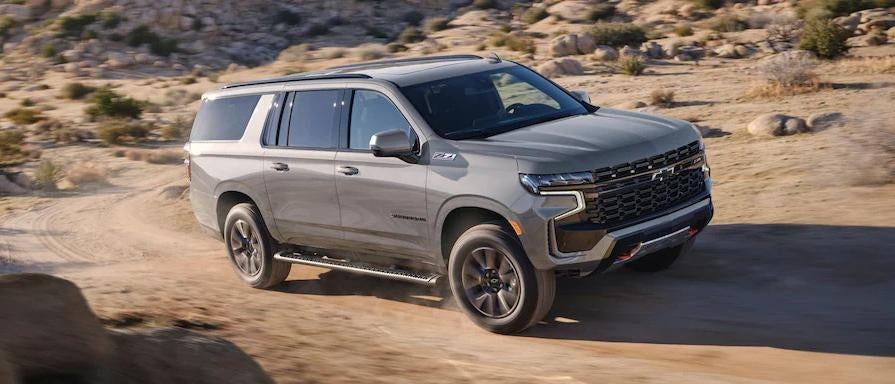 A grey 2023 Chevrolet Suburban