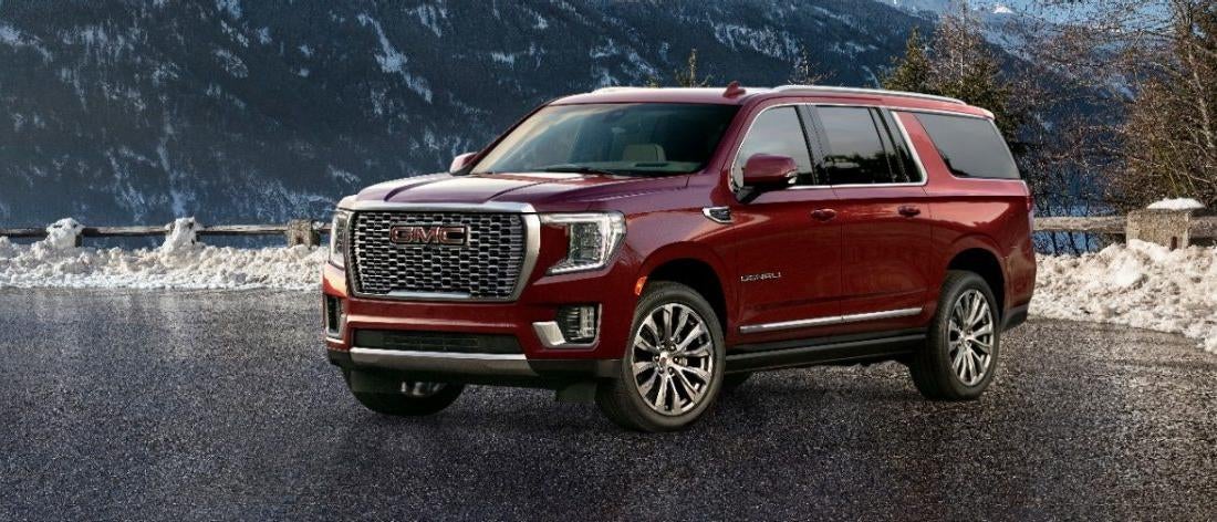 A red 2022 GMC Yukon