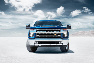 2022 Silverado HD in blue
