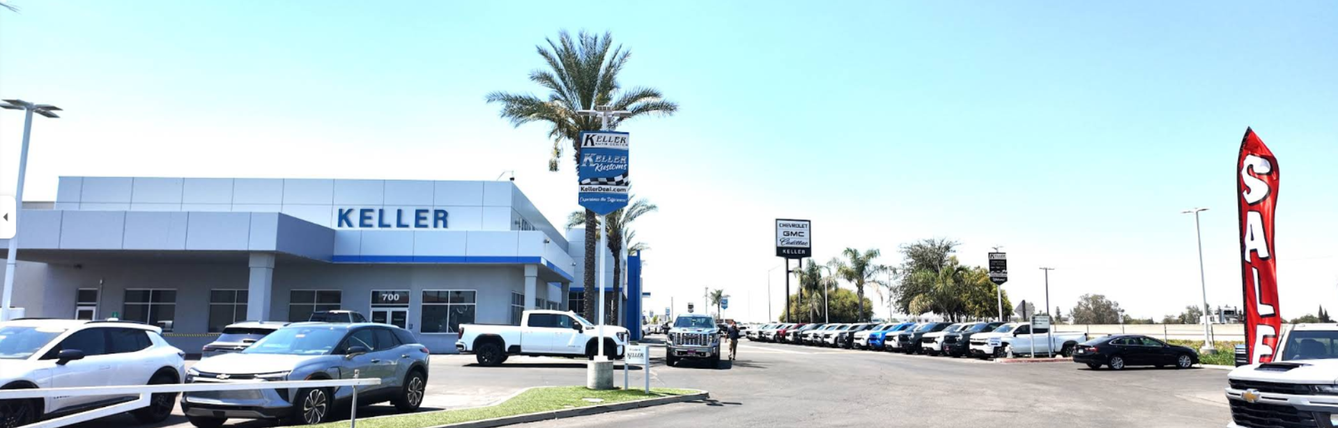 Exterior view of Keller Motors dealership