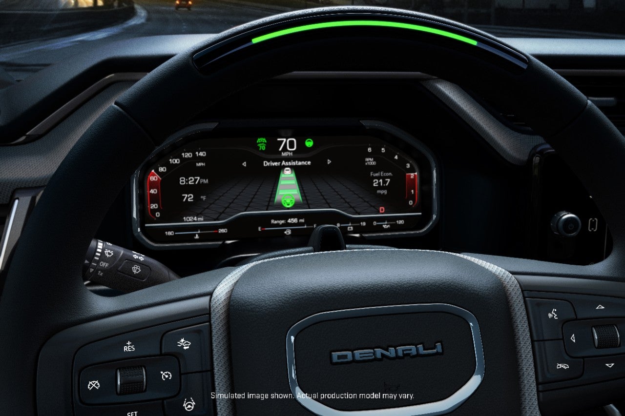 GMCs Super Cruise dashboard