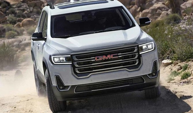 2022 white gmc acadia