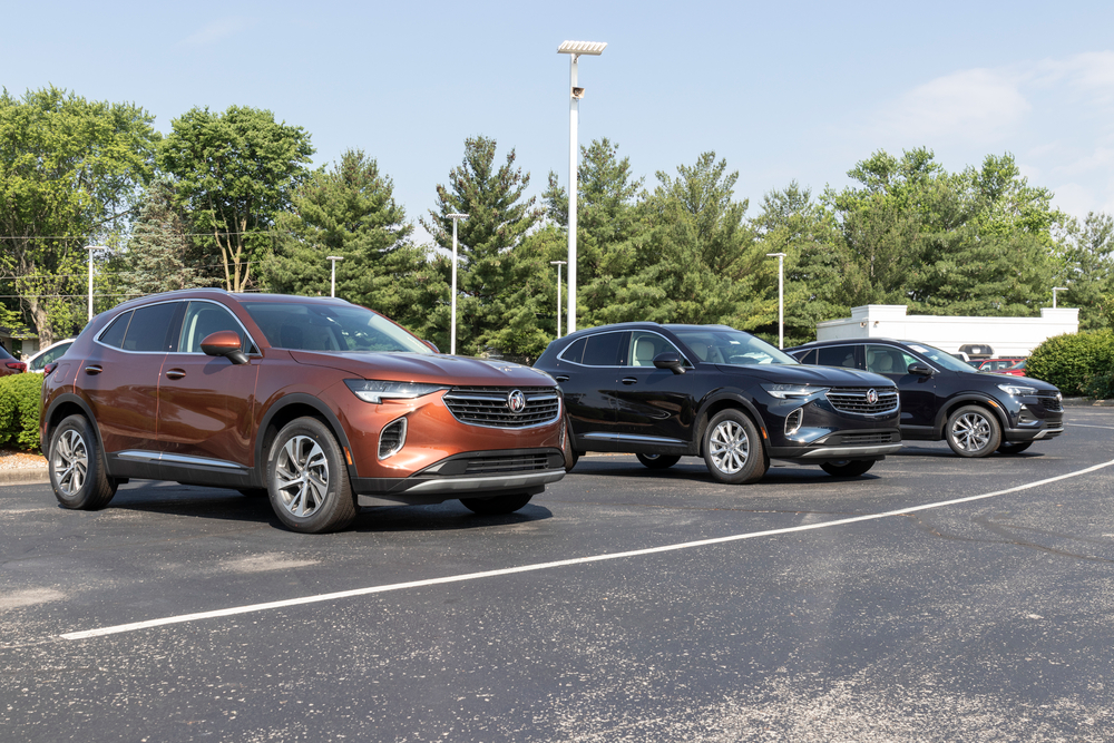 two buick envision parked front view