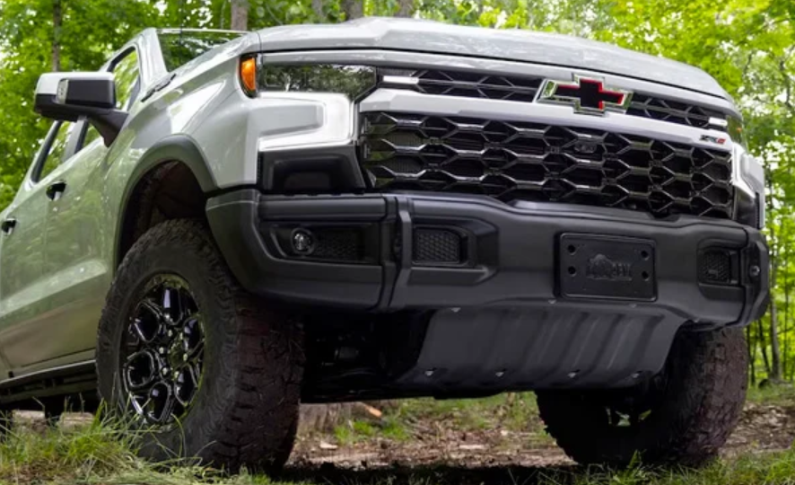 Chevrolet Silverado in Wooded Terrain
