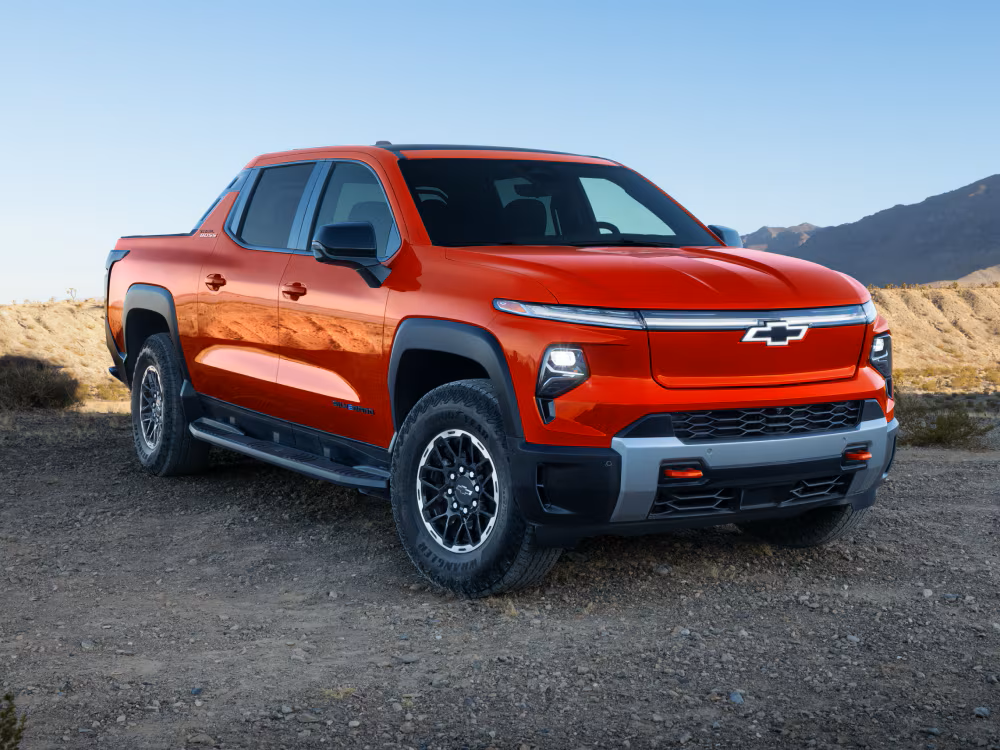 Red 2027 Chevrolet Silverado EV