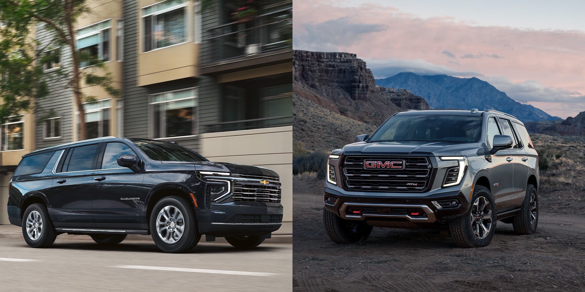 Chevy Suburban vs. GMC Yukon
