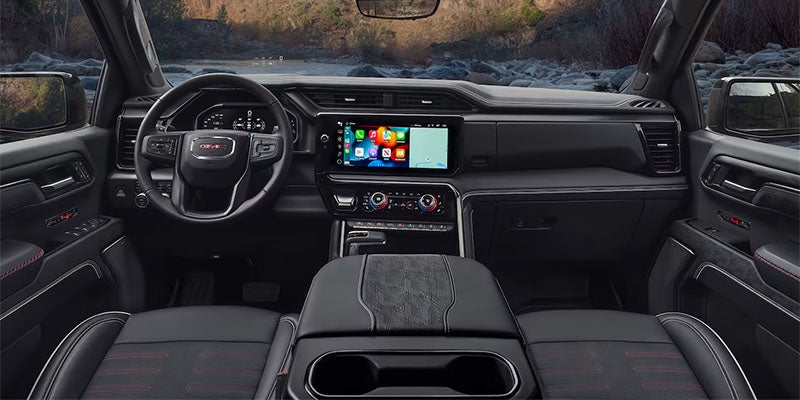 The interior of a 2025 GMC Sierra 1500 - GMC truck cab sizes