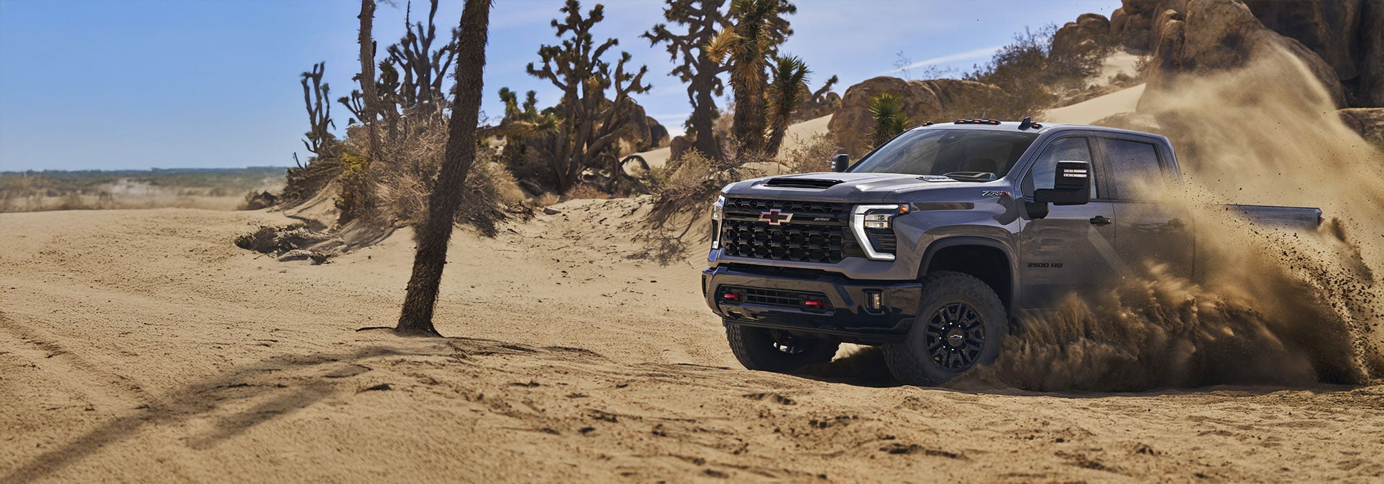 Chevrolet Silverado 1500 off-roading in desert