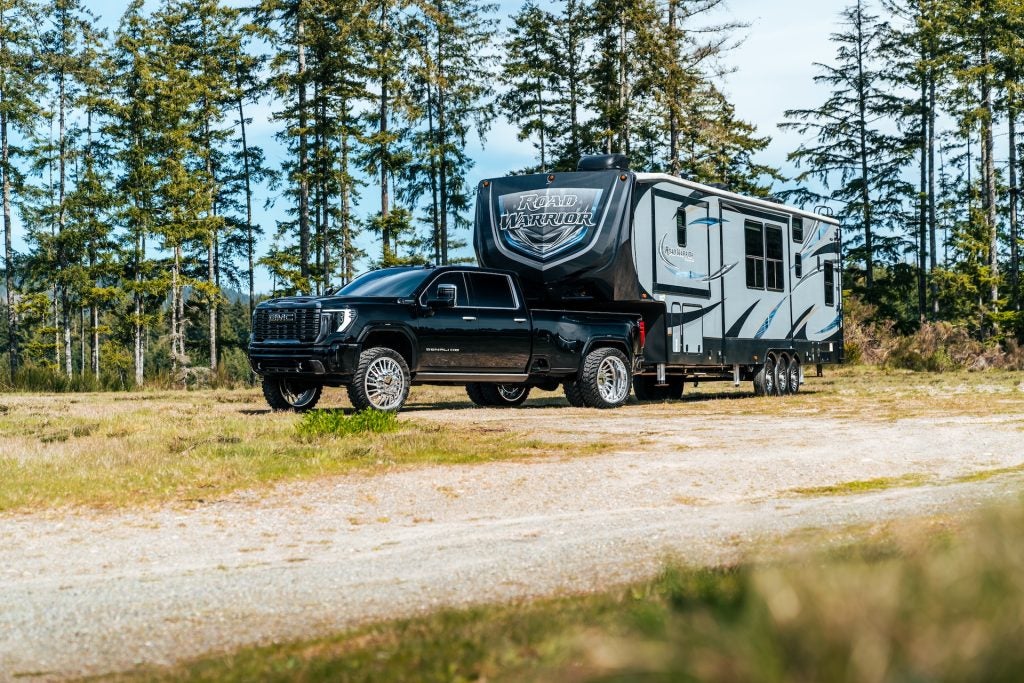Chevrolet Truck towing an RV