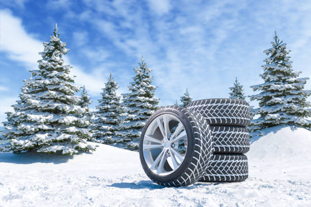 Tires in the snow