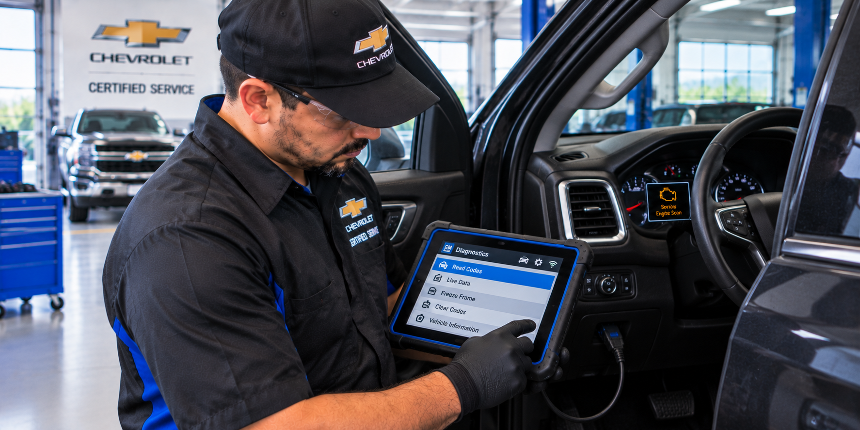 Chevrolet check engine light diagnosis at Diamond Chevrolet of Banning