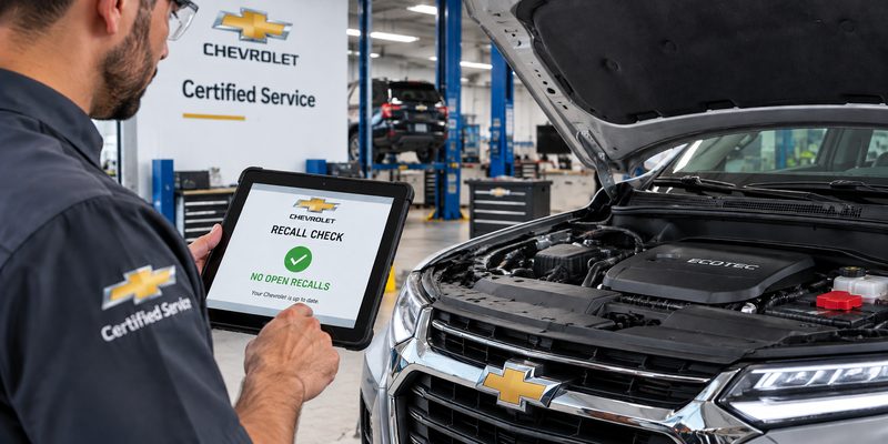 Chevrolet recall inspection at Diamond Chevrolet Certified Service