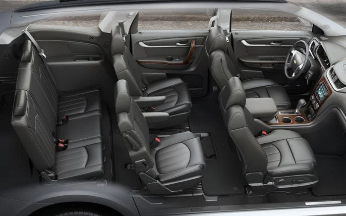 Interior Diagram of the Chevrolet Traverse | Rydell Chevrolet