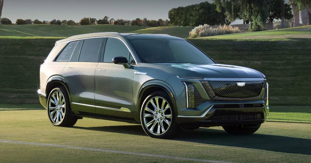 2026 Cadillac VISTIQ sitting on a green field.