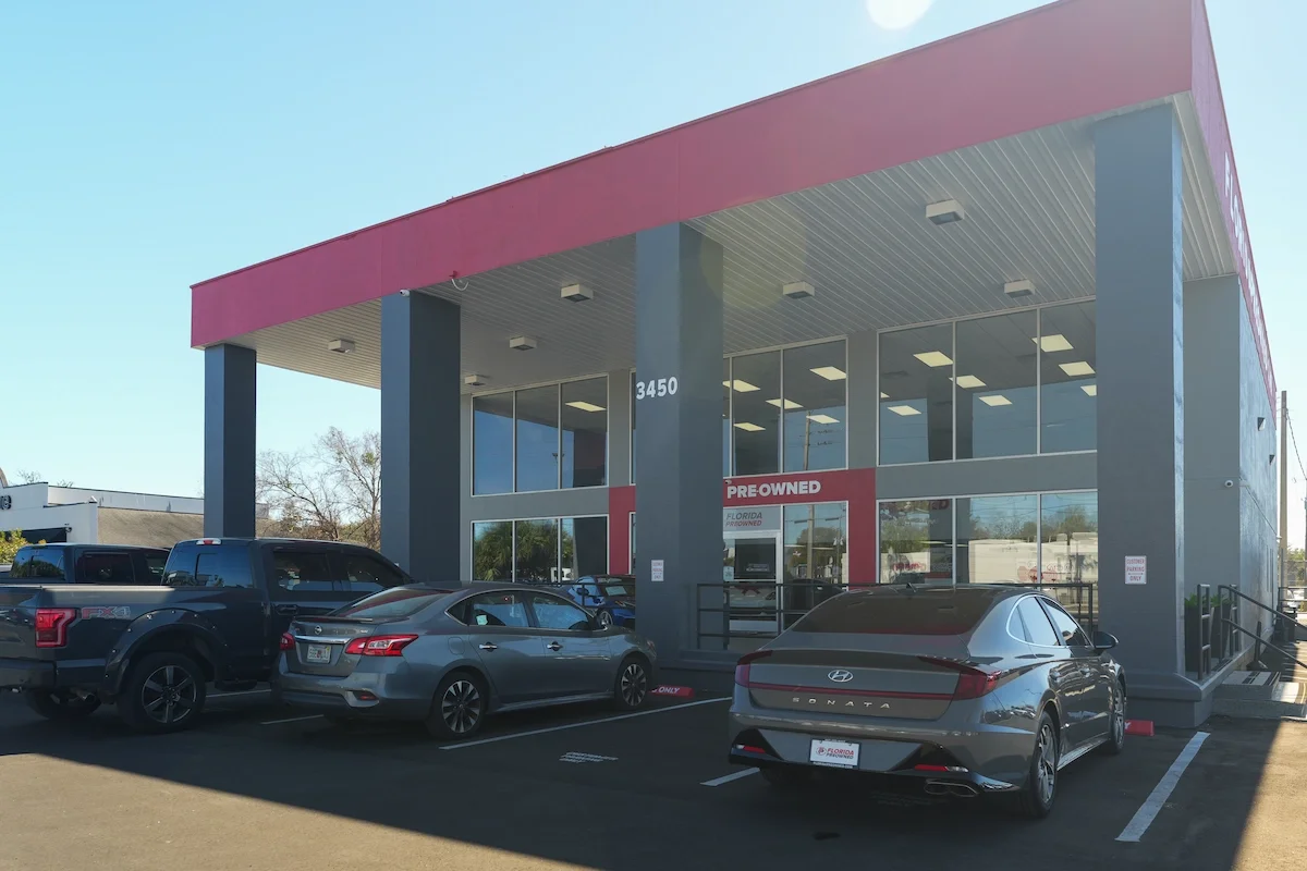 Used auto dealers in Orlando — Florida Preowned FP Certified pre-owned inventory with 125-point inspection, NIADA member, $0 hidden dealer fees, free CARFAX & LoJack on every vehicle