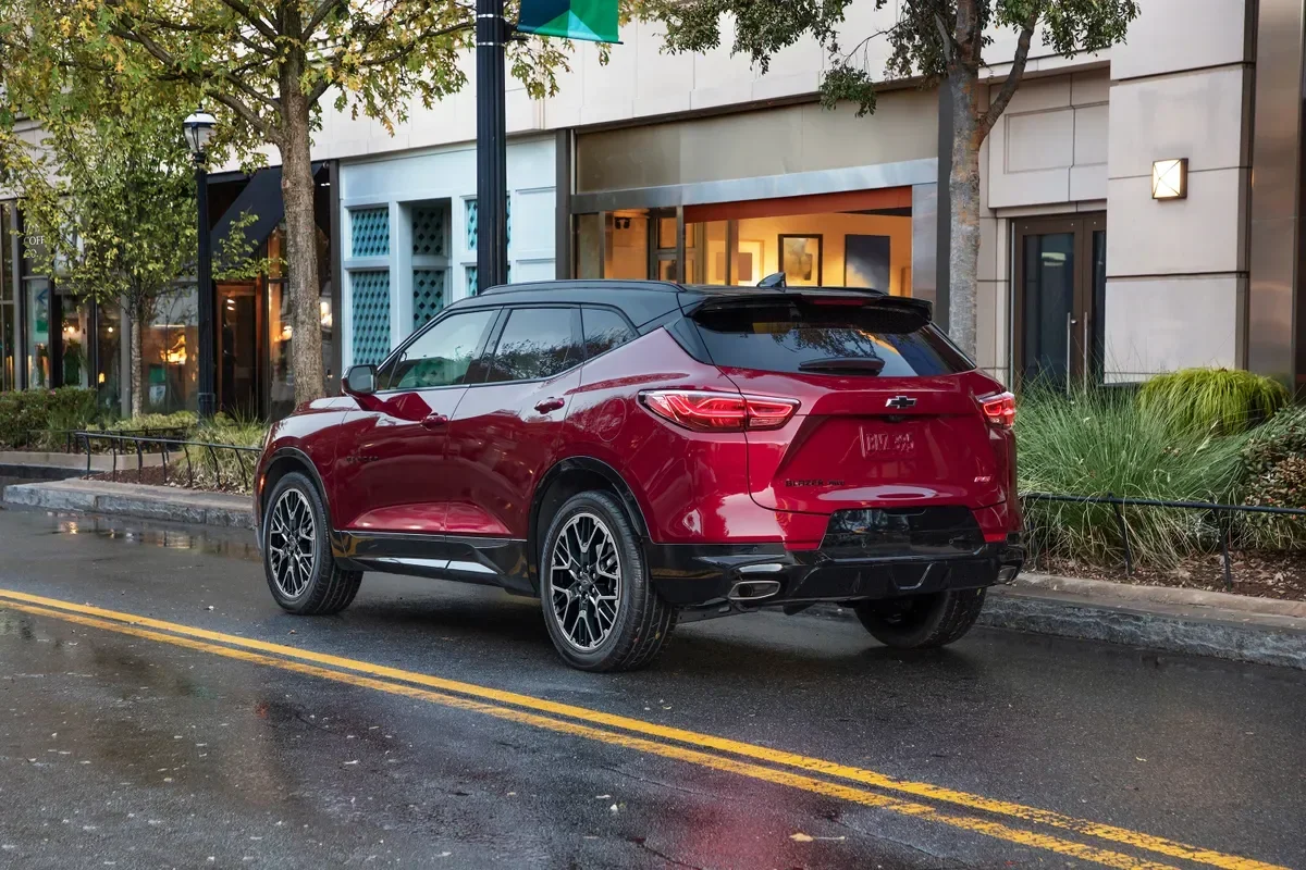 Red Chevrolet Blazer