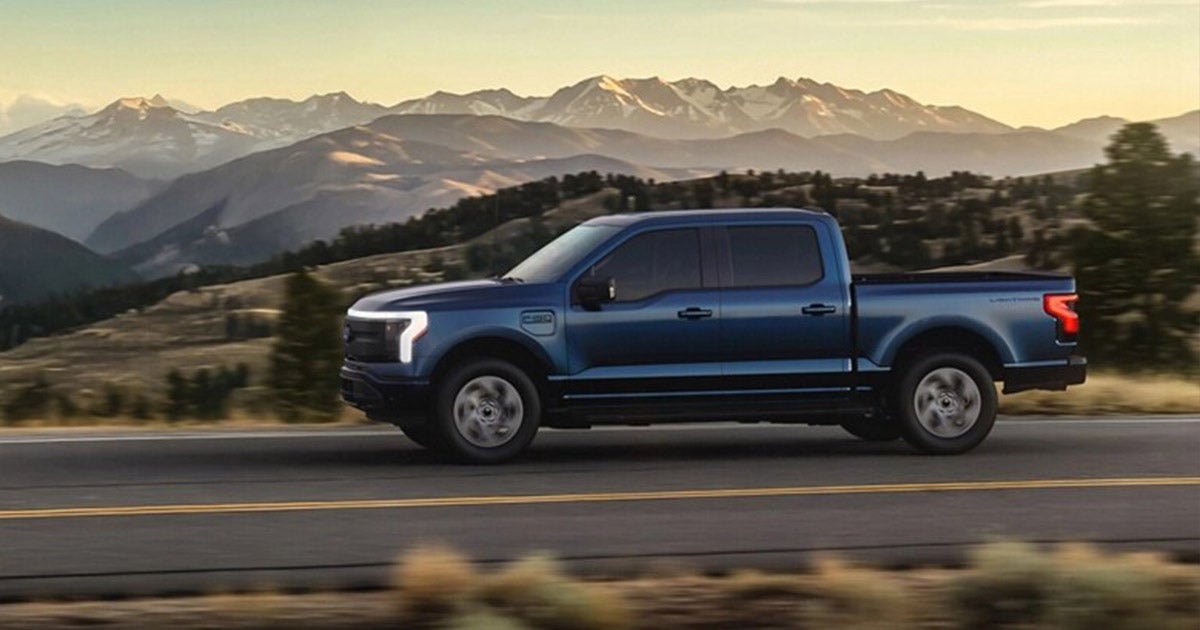 Blue Ford F-150 Lightning
