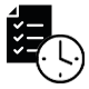 Convenient hours service icon