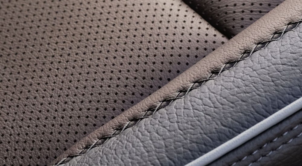 Close-up of seat details in a 2026 GMC Sierra 2500 HD Denali