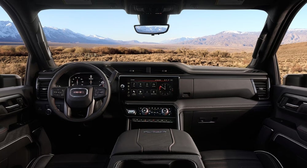 Black dash in a 2026 GMC Sierra 2500 HD