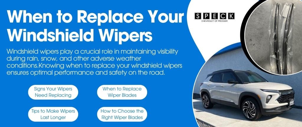 A graphic highlighting the key points when it comes to replacing your windshield wipers