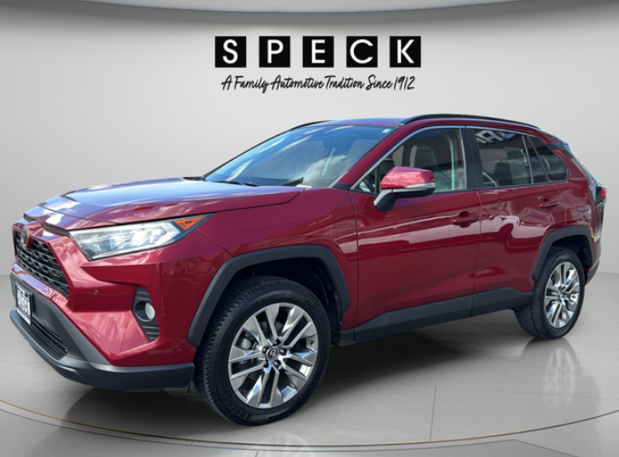Red 2019 Toyota Rav4 at Speck Buick GMC