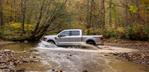 The Ford F-150 can tow up to 14,000 lb.
