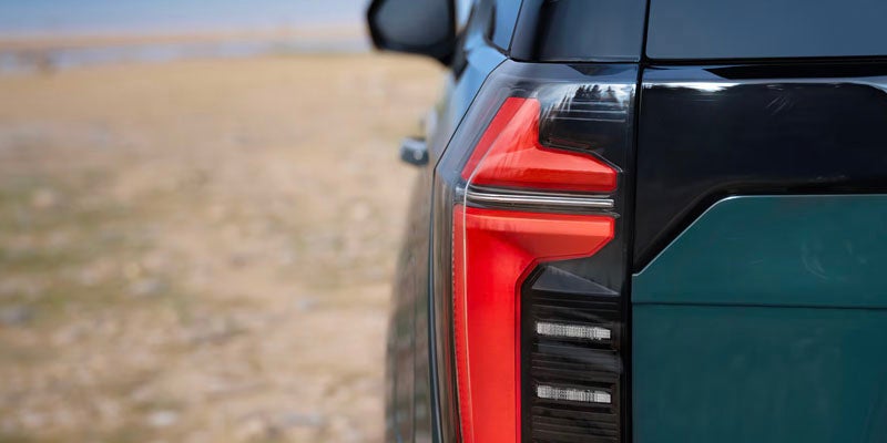 Close-up of Chevy Tahoe taillight.