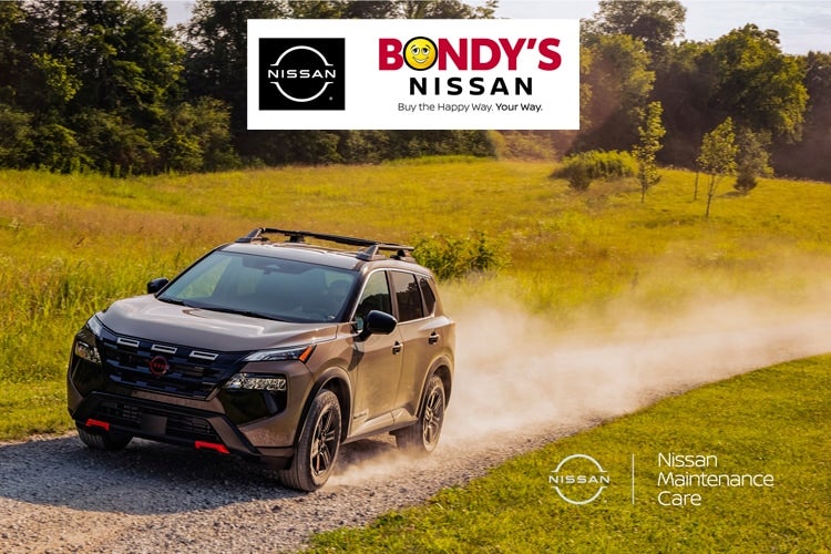 2025-Nissan-Rogue-Rock-Creek-with-Nissan-Car-Care-label-and-Bondys-Nissan-logo.png