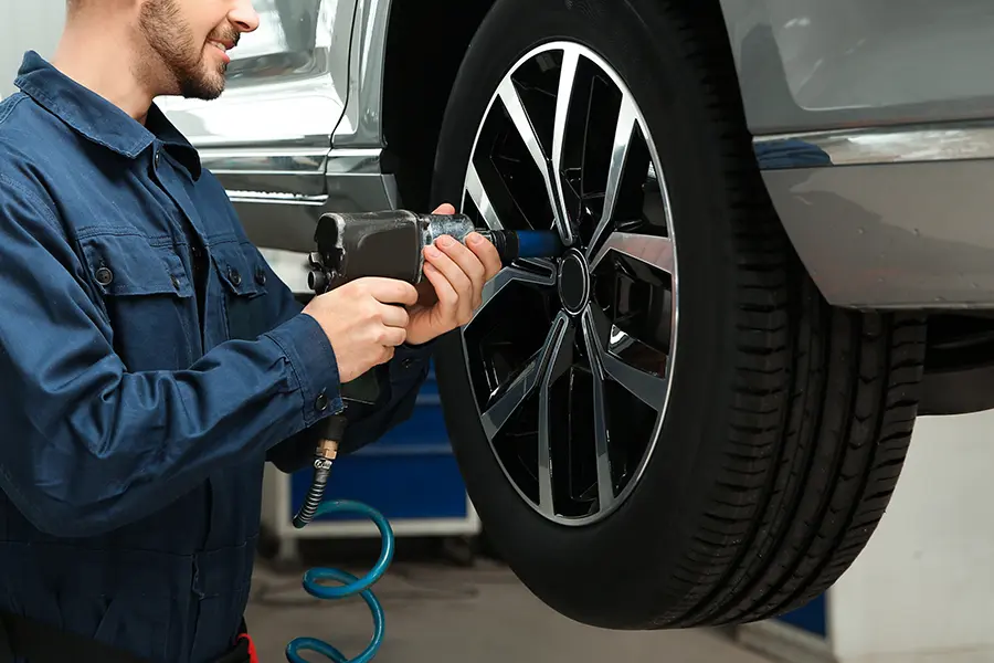 GMC Certified Service tire rotation for Summer Road Trip Maintenance In 2026 in Powderly, KY.
