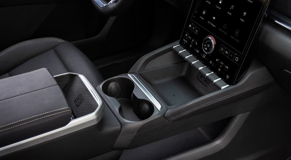 Center console in a 2025 GMC Terrain