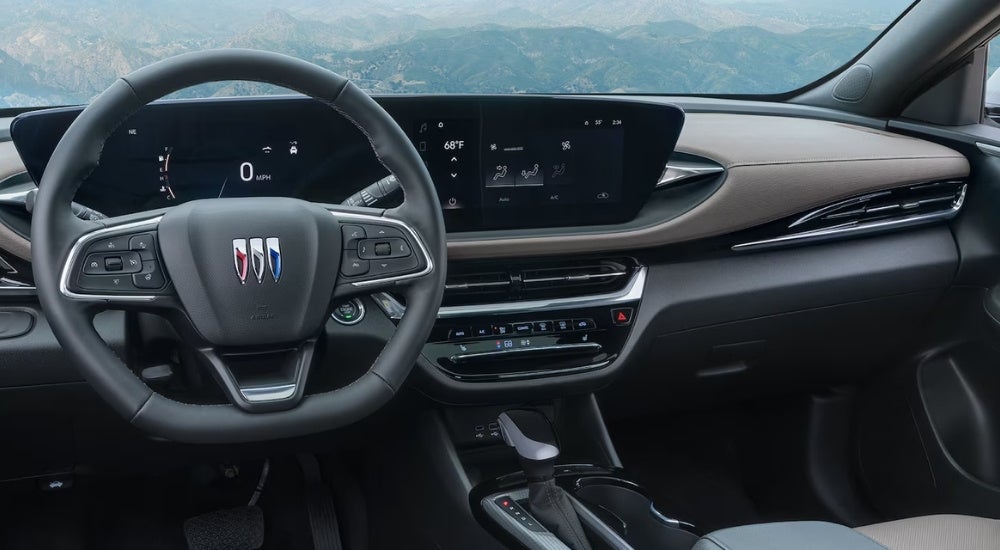 Steering wheel and dashboard of a 2025 Buick Envista for sale