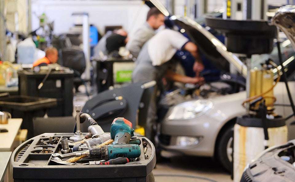 Servicing tools at Skyline Motors GMC in Rawlins, WY