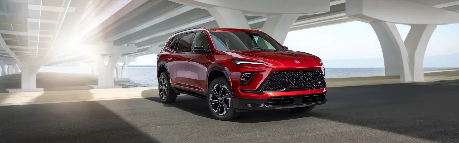 Red 2026 Buick Enclave vehicle.