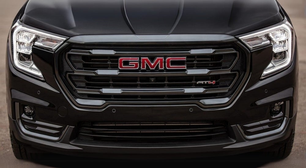 Front of a black 2024 GMC Terrain AT4