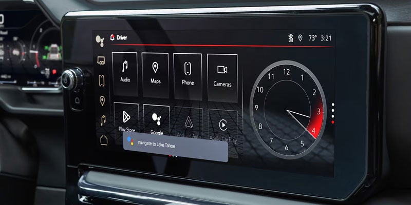 Touchscreen Digital Display of Sierra 1500