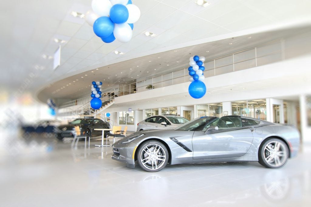 Car at dealership