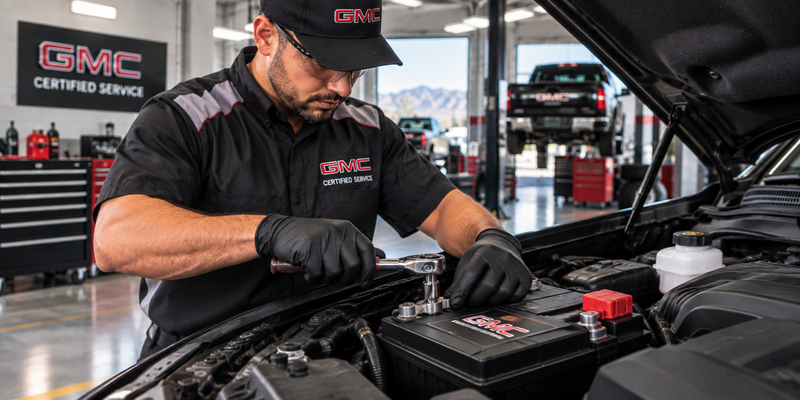 GMC battery service at Diamond GMC of Banning