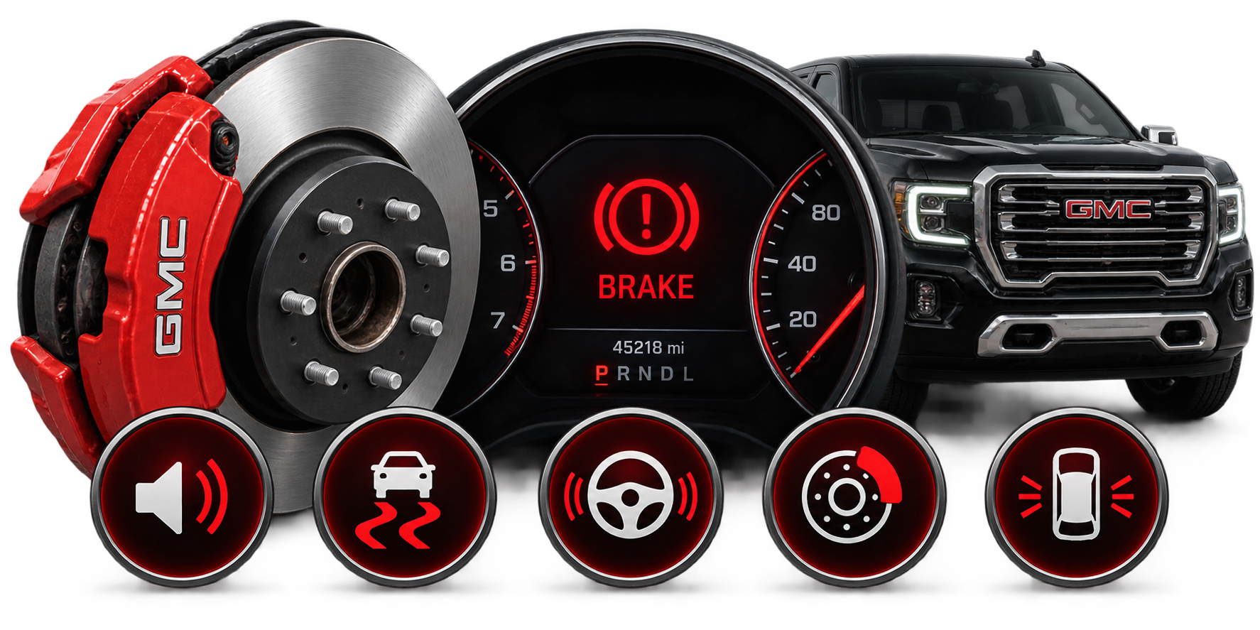 GMC brake system component visual 5